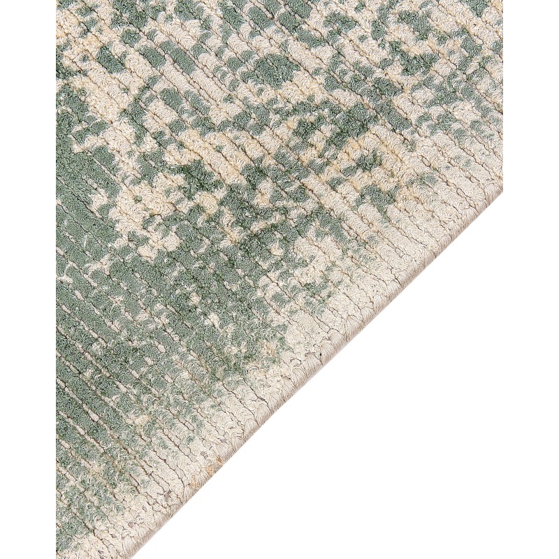 Dywan z wiskozy 160 x 230 cm zielony z beżowym AKARSU