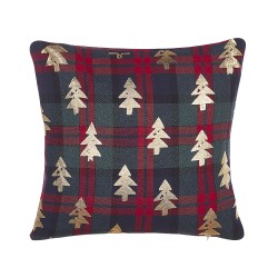 Zestaw 2 poduszek dekoracyjnych CUPID 45 x 45 cm Ciemnozielony Wzór świąteczny