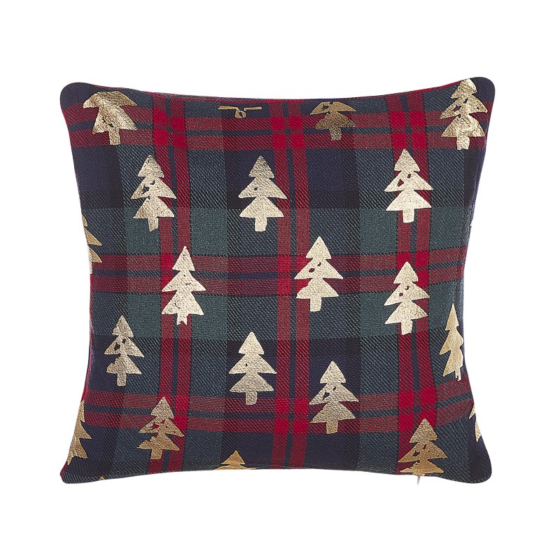 Zestaw 2 poduszek dekoracyjnych CUPID 45 x 45 cm Ciemnozielony Wzór świąteczny