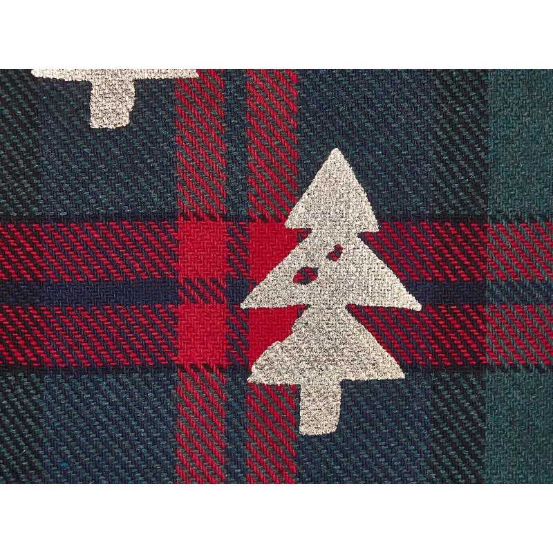 Zestaw 2 poduszek dekoracyjnych CUPID 45 x 45 cm Ciemnozielony Wzór świąteczny