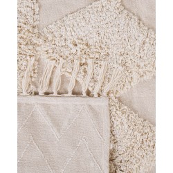 Dywan bawełniany 160 x 230 cm beżowy DIDIM