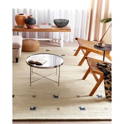 Dywan wełniany gabbeh 200 x 300 cm beżowy YALI