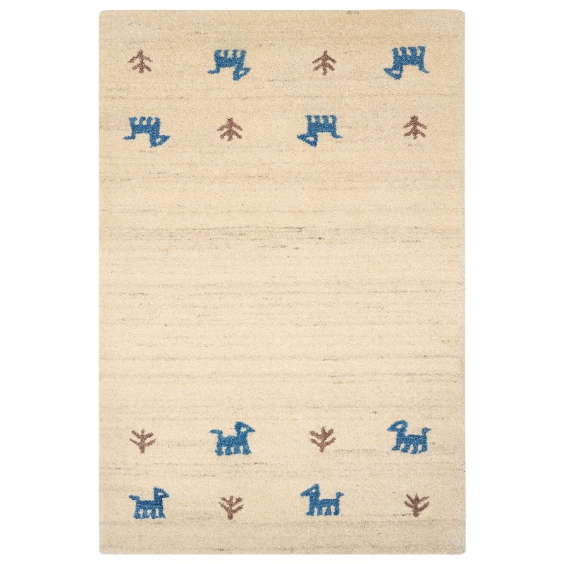Dywan wełniany gabbeh 200 x 300 cm beżowy YALI