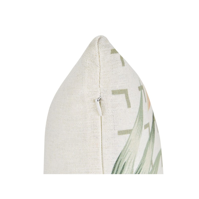 Zestaw 2 poduszek dekoracyjnych RHAPIS 45 x 45 cm Zielony Wzór roślinny