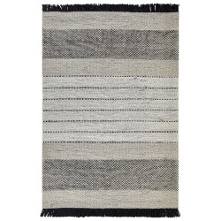 Dywan wełniany 160 x 230 cm beżowo-czarny YAZLIK