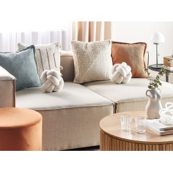 Zestaw 2 poduszek dekoracyjnych MALNI Boucle 19 x 19 cm Złamana biel Jednolity