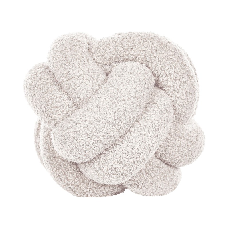 Zestaw 2 poduszek dekoracyjnych MALNI Boucle 19 x 19 cm Złamana biel Jednolity