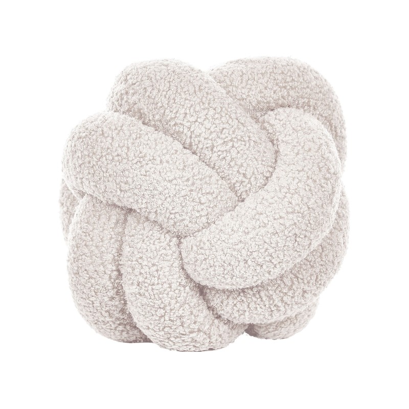 Zestaw 2 poduszek dekoracyjnych MALNI Boucle 19 x 19 cm Złamana biel Jednolity