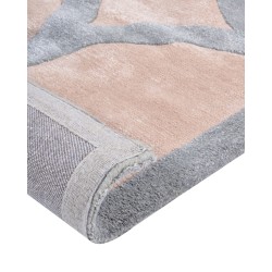 Dywan z wiskozy 160 x 230 cm beżowo-szary MALAN
