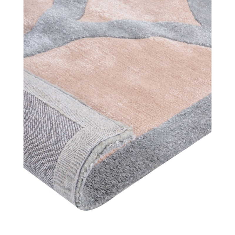 Dywan z wiskozy 160 x 230 cm beżowo-szary MALAN