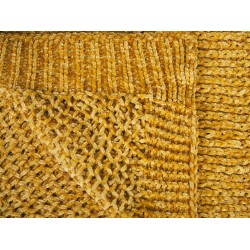 Koc HAIFA 150 x 200 cm Musztardowy