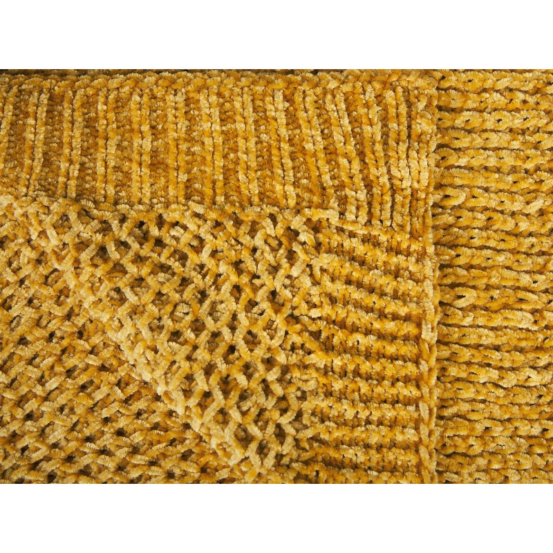 Koc HAIFA 150 x 200 cm Musztardowy