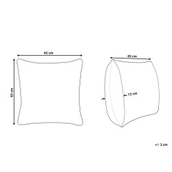 Poduszka dekoracyjna MIHALGAZI Bawełna 45 x 45 cm Kolorowy W paski