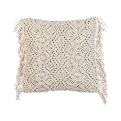 Zestaw 2 poduszek dekoracyjnych PATTAN Bawełna 45 x 45 cm Beżowy Wzór geometryczny
