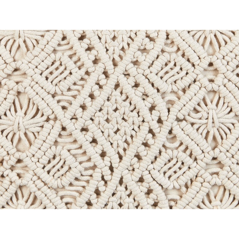 Zestaw 2 poduszek dekoracyjnych PATTAN Bawełna 45 x 45 cm Beżowy Wzór geometryczny