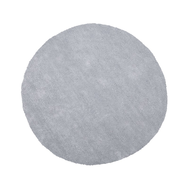 Dywan shaggy okrągły ⌀ 140 cm jasnoszary DEMRE