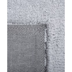 Dywan shaggy okrągły ⌀ 140 cm jasnoszary DEMRE