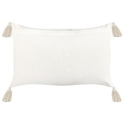 Zestaw 2 poduszek dekoracyjnych LUPINUS Bawełna 55 x 35 cm Jasnobeżowy Wzór geometryczny