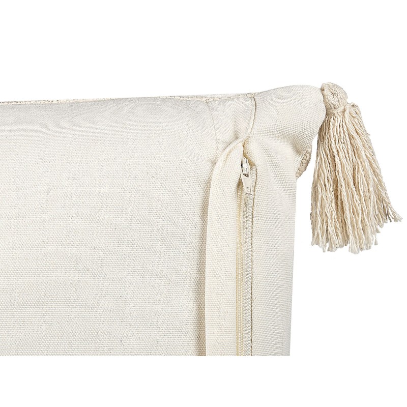 Zestaw 2 poduszek dekoracyjnych LUPINUS Bawełna 55 x 35 cm Jasnobeżowy Wzór geometryczny