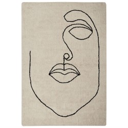 Dywan bawełniany 160 x 230 cm beżowy BAYIR