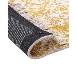Dywan z wiskozy 80 x 150 cm żółto-beżowy BOYALI