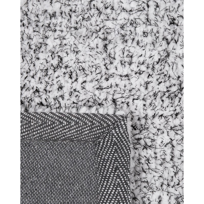 Dywan shaggy 80 x 150 cm szary melanż DEMRE