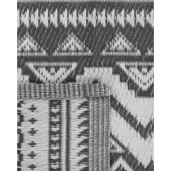 Dywan zewnętrzny 120 x 180 cm czarny NAGPUR