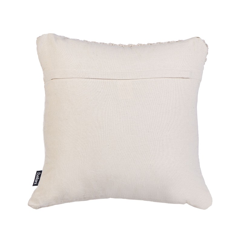 Zestaw 2 poduszek dekoracyjnych BEDADI Bawełna 45 x 45 cm Jasnobeżowy Wzór geometryczny