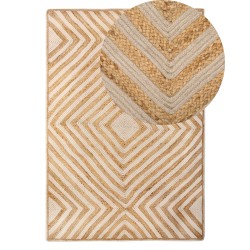 Dywan bawełniany 140 x 200 cm beżowy PIRLI