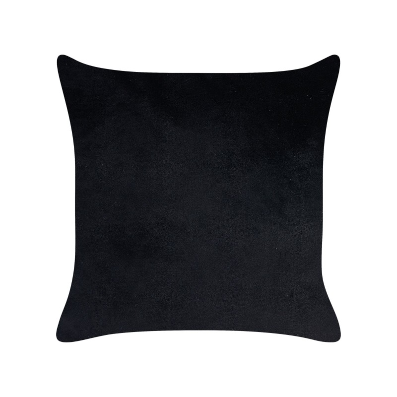 Zestaw 2 poduszek dekoracyjnych TALINUM Welur 45 x 45 cm Czarny Wzór zwierzęcy