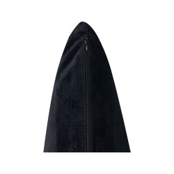 Zestaw 2 poduszek dekoracyjnych TALINUM Welur 45 x 45 cm Czarny Wzór zwierzęcy