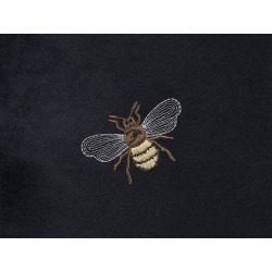 Zestaw 2 poduszek dekoracyjnych TALINUM Welur 45 x 45 cm Czarny Wzór zwierzęcy