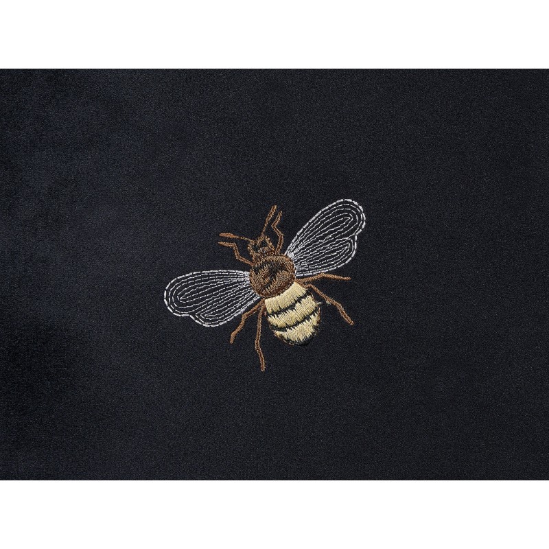 Zestaw 2 poduszek dekoracyjnych TALINUM Welur 45 x 45 cm Czarny Wzór zwierzęcy