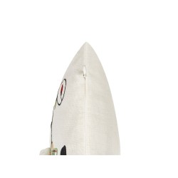 Zestaw 2 poduszek dekoracyjnych GNOME Bawełna 45 x 45 cm Biały Wzór świąteczny