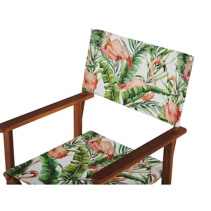 Zestaw 2 wymiennych tkanin do krzeseł ogrodowych CINE Różowy