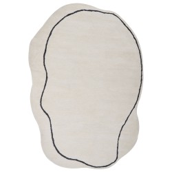 Dywan z wiskozy 160 x 230 cm beżowy DERA