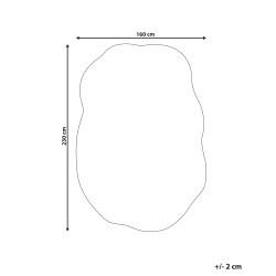 Dywan z wiskozy 160 x 230 cm beżowy DERA