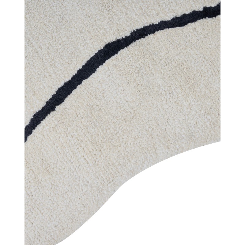 Dywan z wiskozy 160 x 230 cm beżowy DERA