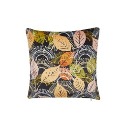 Zestaw 2 poduszek dekoracyjnych LAGURUS Welur 45 x 45 cm Kolorowy Wzór roślinny