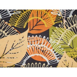 Zestaw 2 poduszek dekoracyjnych LAGURUS Welur 45 x 45 cm Kolorowy Wzór roślinny