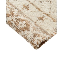 Dywan z tkaniny konopnej 200 x 300 cm beżowy SANAO