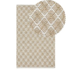 Dywan z juty 50 x 80 cm beżowy AKBEZ