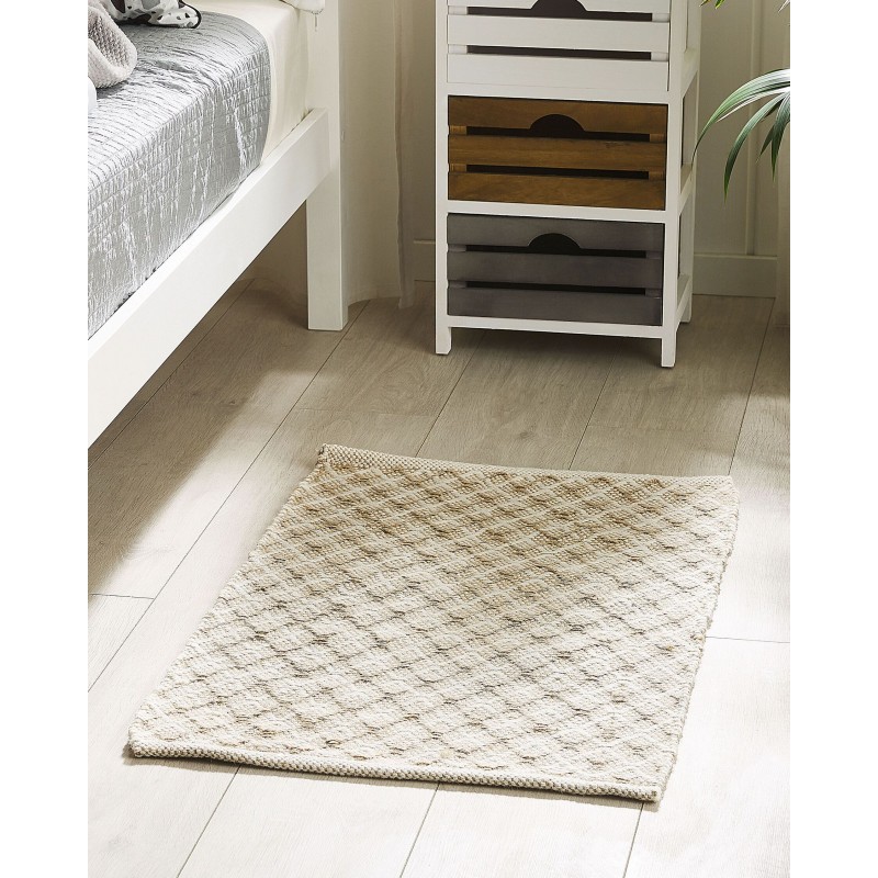 Dywan z juty 50 x 80 cm beżowy AKBEZ