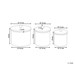 Pojemnik ALEXANDRIA Metal Srebrny