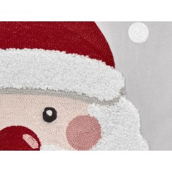 2 poduszki welurowe motyw świąteczny 45 x 45 cm szare SWEETENER