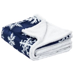 Koc ANISE 150 x 200 cm Ciemnoniebieski