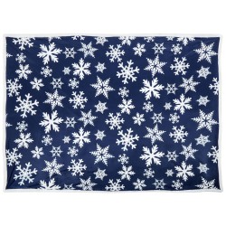 Koc ANISE 150 x 200 cm Ciemnoniebieski