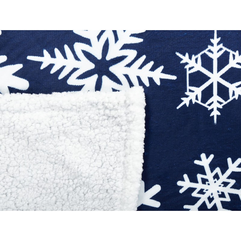 Koc ANISE 150 x 200 cm Ciemnoniebieski