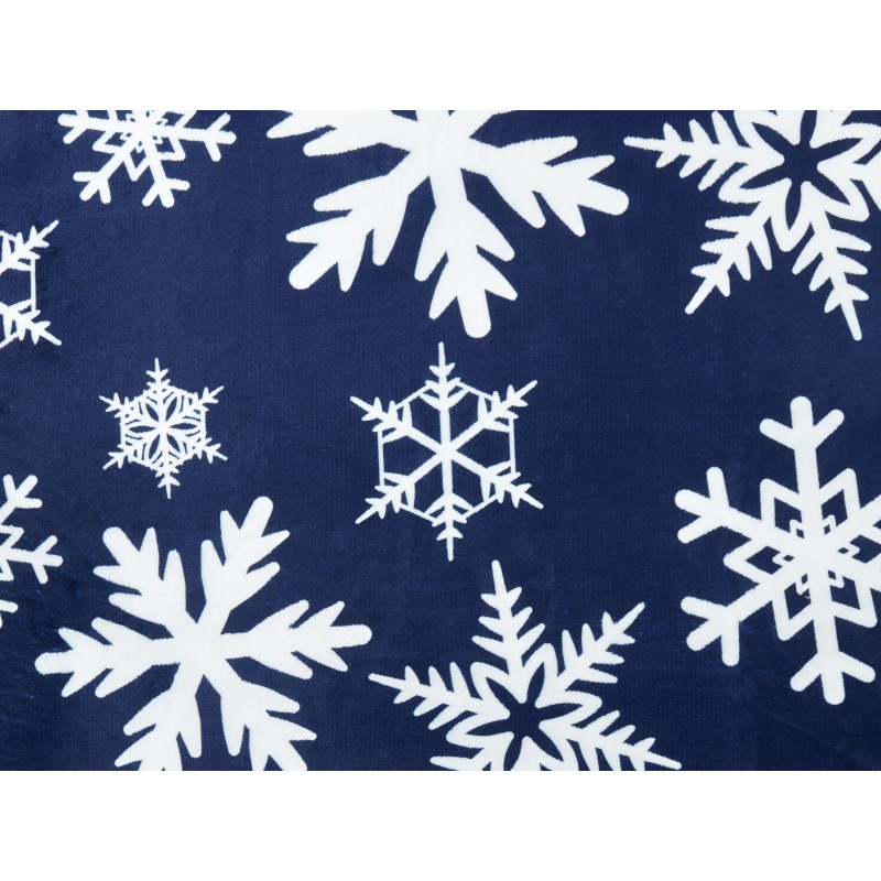 Koc ANISE 150 x 200 cm Ciemnoniebieski