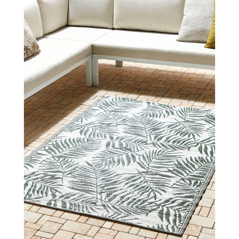 Dywan zewnętrzny 120 x 180 cm ciemnozielony KOTA